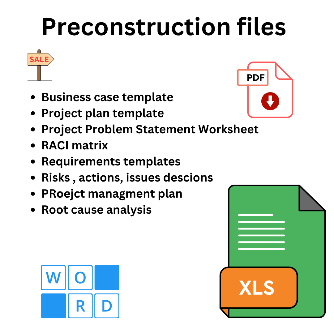 📊 Project Management Templates Mega Pack – Business Case, Project Plans, RACI, RAIDs & More