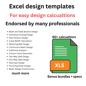 RCC Structural Design Calculator Bundle – Beams, Columns, Slabs, Footings & Tanks (Excel + PDF)